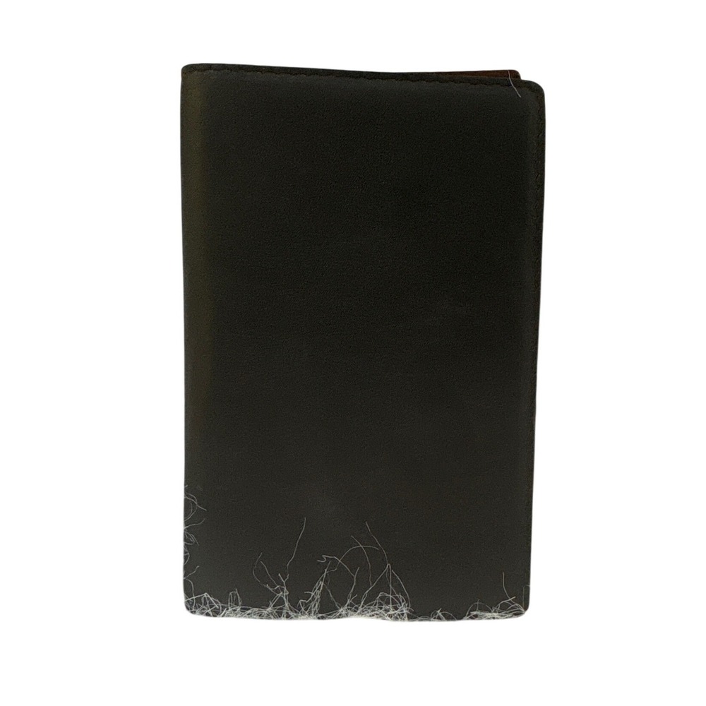 The Limited Vintage Black Leather Pocket Organizer Address Book Memo Made Italy